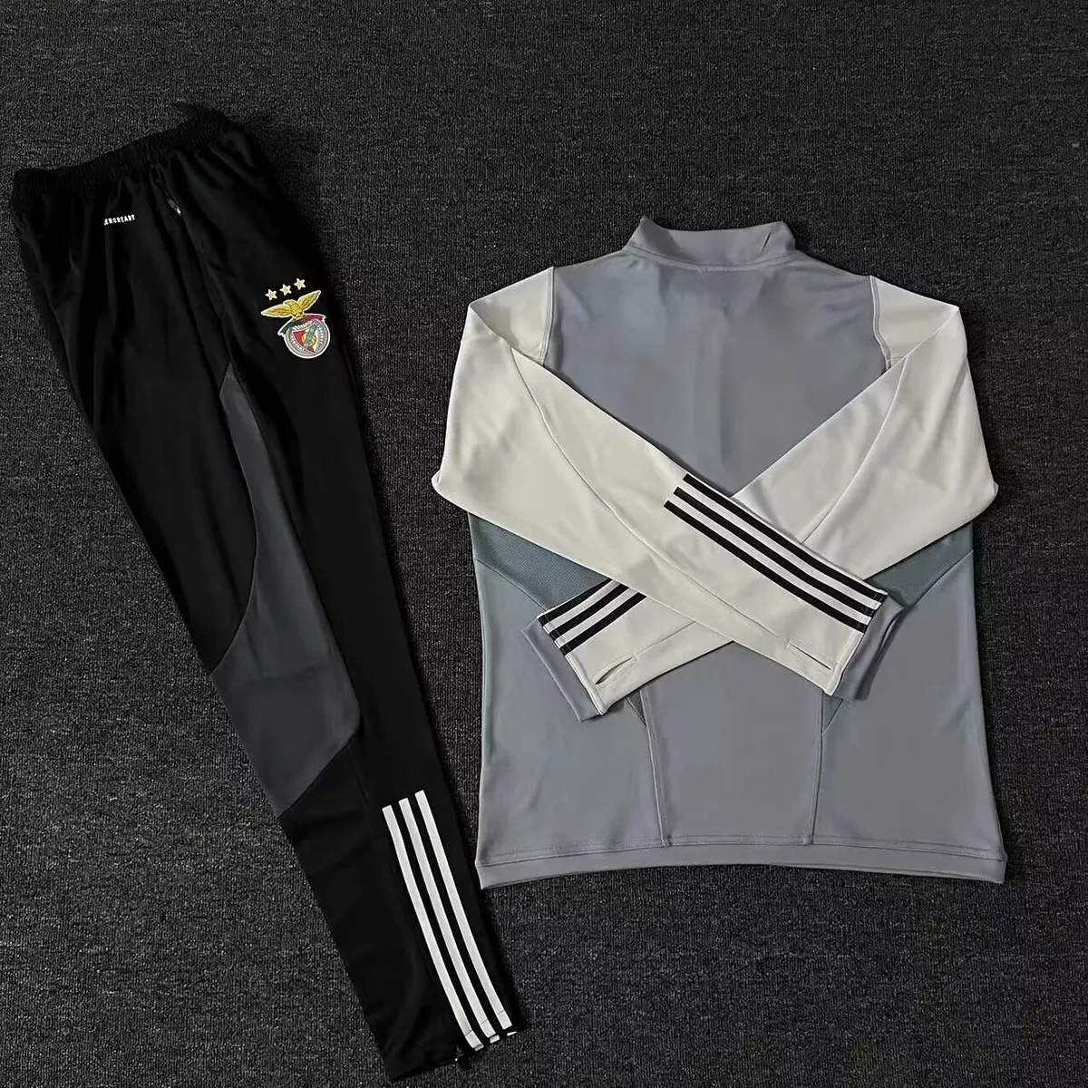 23-24 Benfica Long Sleeve Kits Gray Training Suits Football Jerseys Yupoo 1