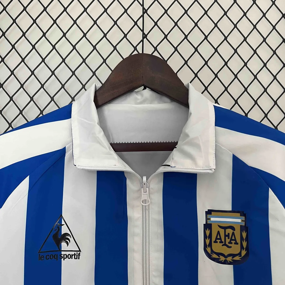 2024 Argentina Trench Coat Reversible White&Blue Double-Sides Jacket AAAAJersey Wholesale Yupoo 7