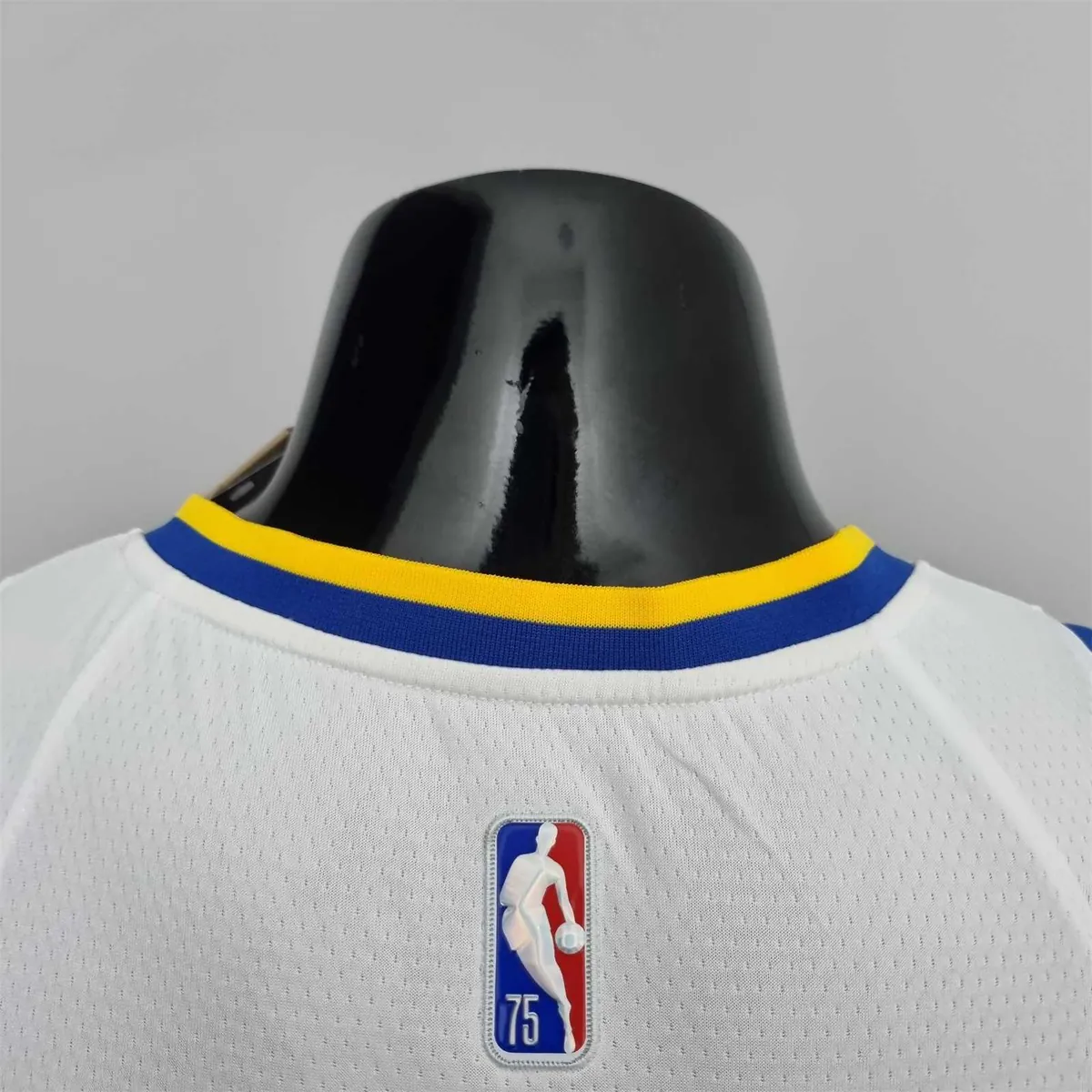 75th Anniversary Toscano#95 Golden State Warriors Mexico Exclusive White NBA Jersey 9