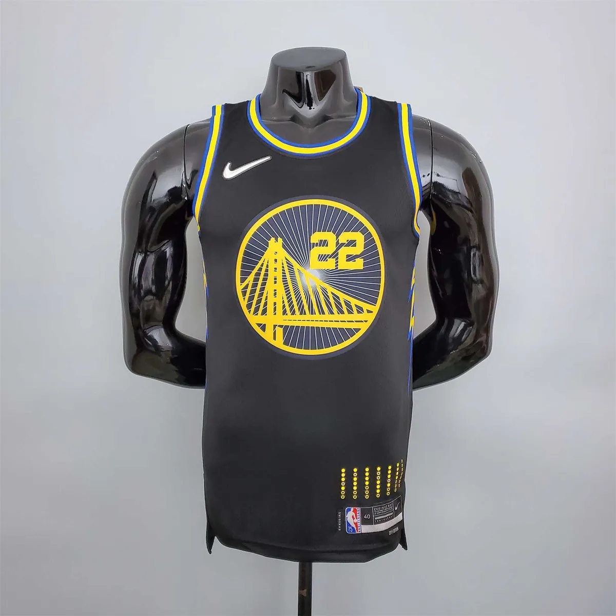 2022 75th Anniversary Wiggins #22 Warriors City Edition Black 9