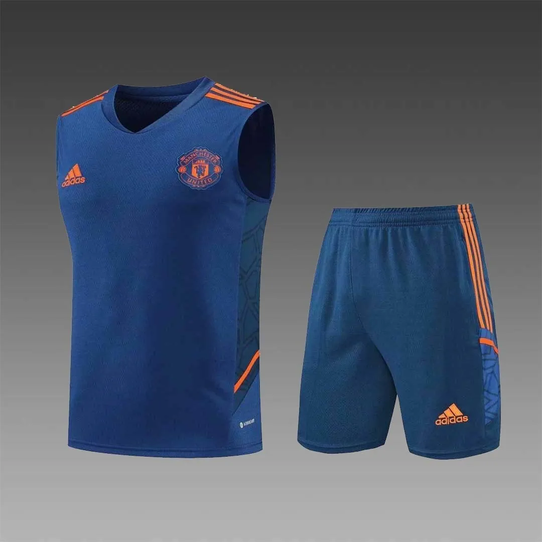 22-23 Manchester United vest training suit kit navy blue 22