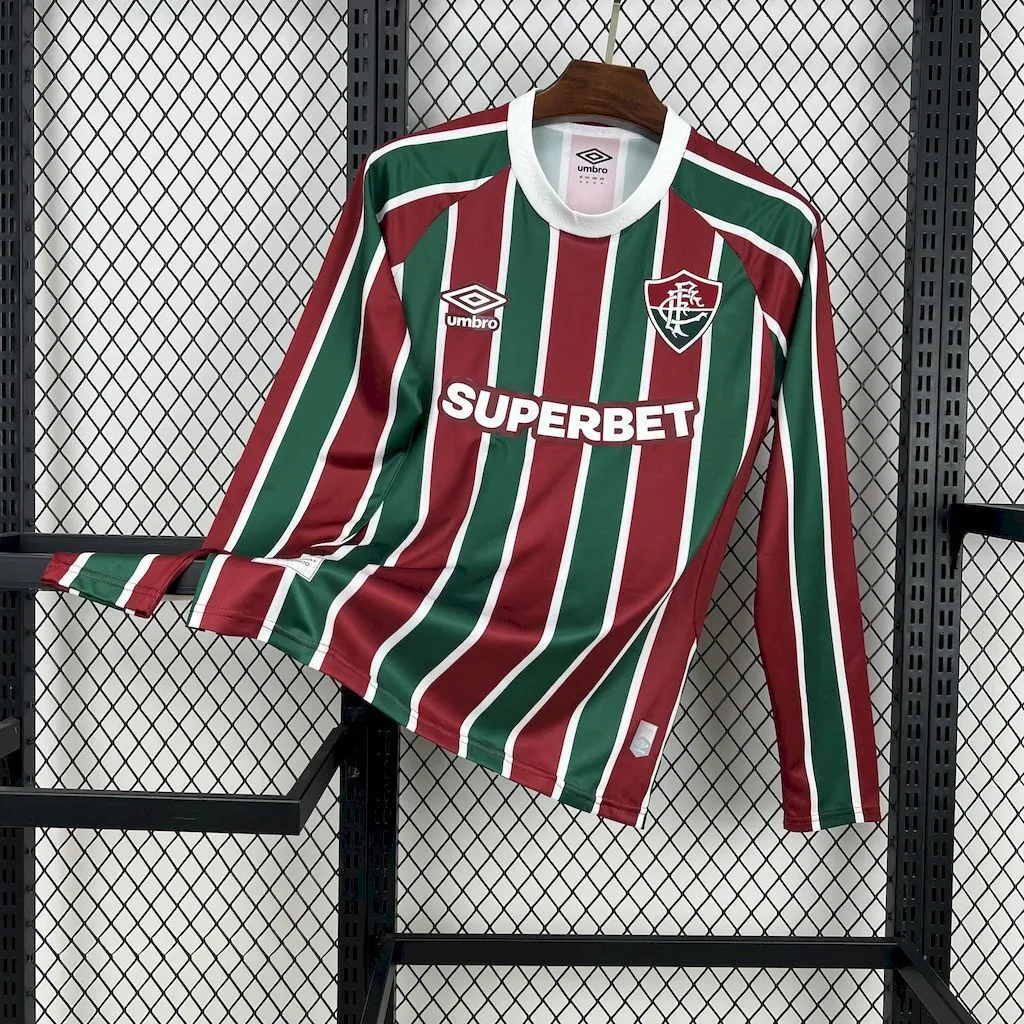 25-26 Fluminense Home Long Sleeve Kit Soccer T-Shirt AAAAJersey Wholesale Yupoo 8