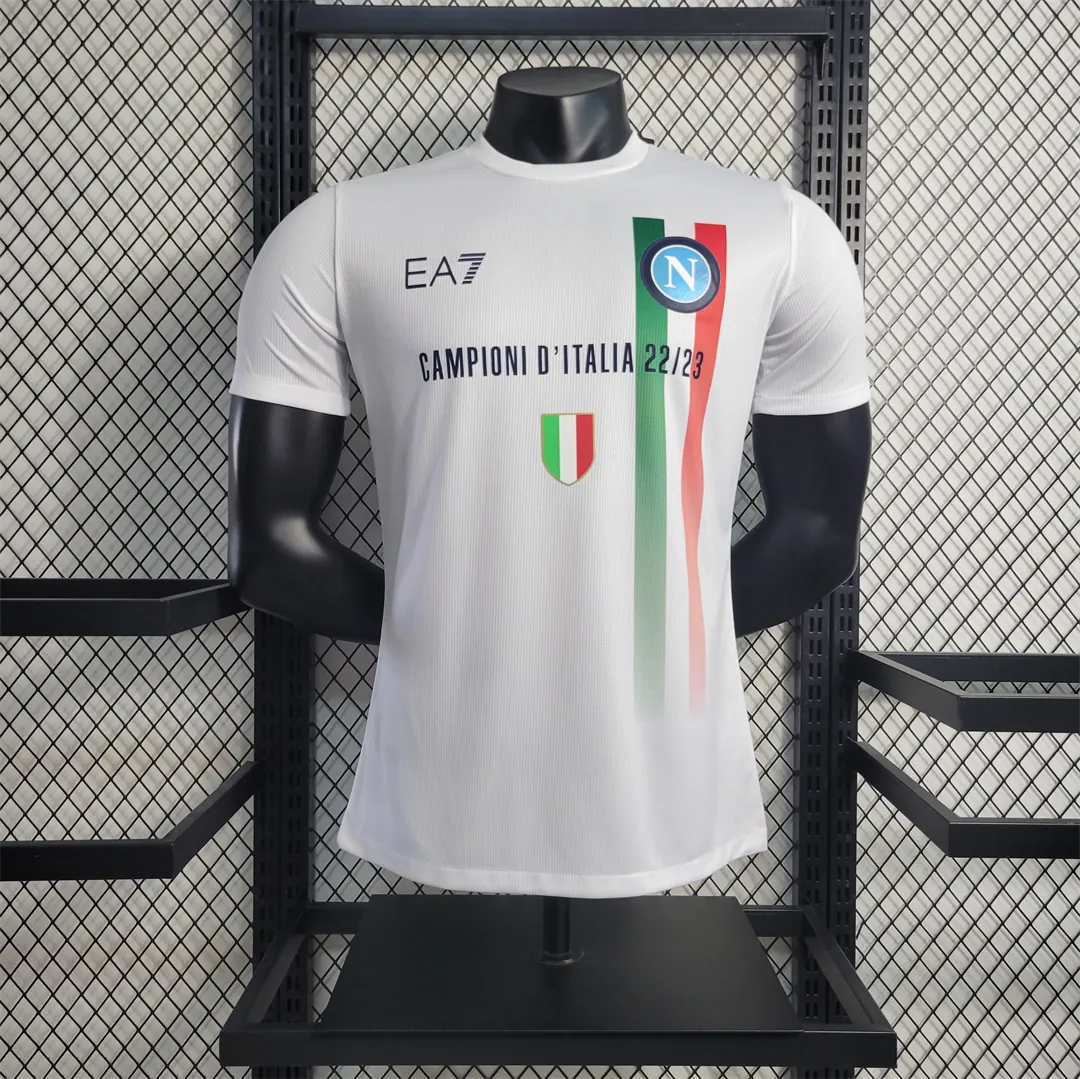 23-24 Napoli White Champions Player Version 8