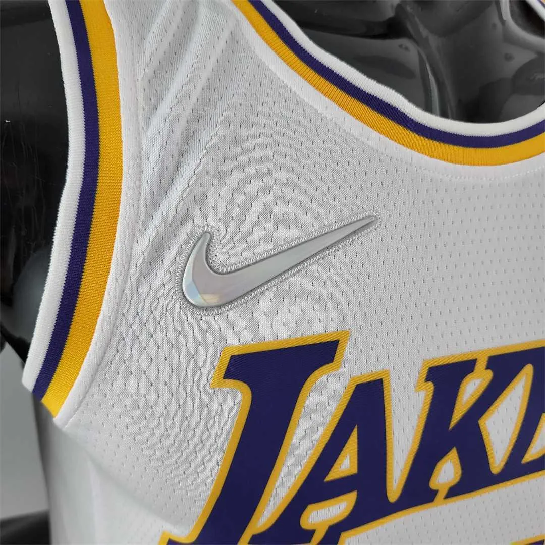 75th Anniversary IRVING #11 Los Angeles Lakers White NBA Jersey 4