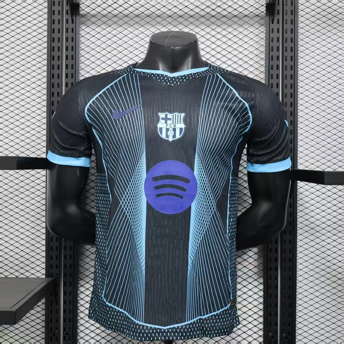 25-26 Barcelona Special Edition Navy Kit Player Version Soccer été Maillot AAAAJersey Supplier 5