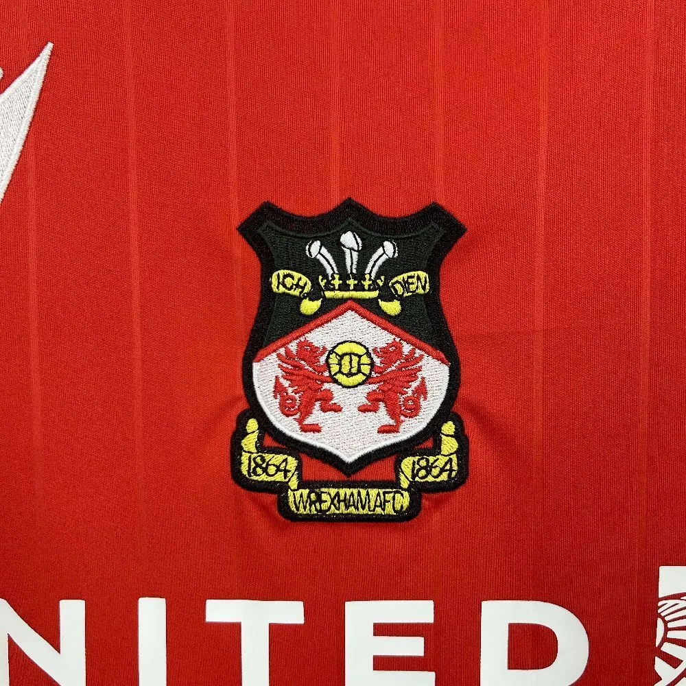 25-26 Wrexham Home Kit Red T-Shirt Soccer Uniforms Sport AAAAJersey Dropship Yupoo 4