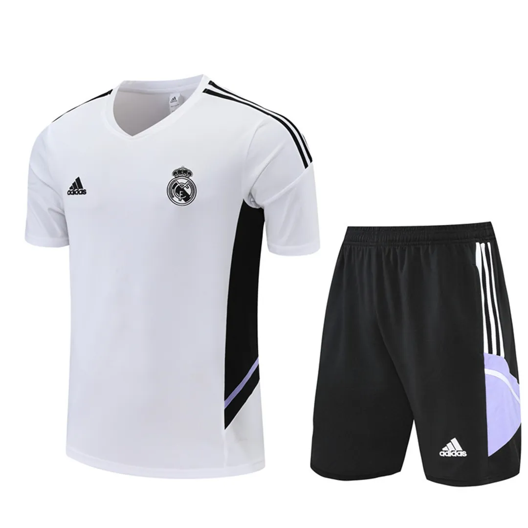 22-23 Real Madrid Training Jersey White 15