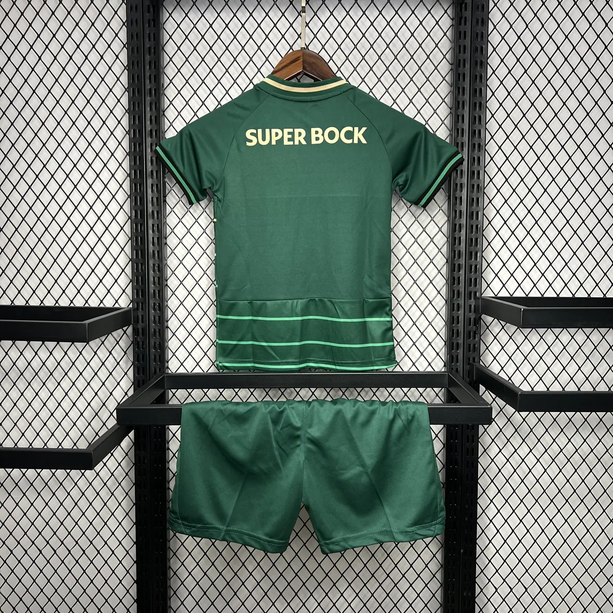 24-25 Sporting CP Away Kid Kits Youth Apparels AAAAJersey Wholesale Yupoo 4