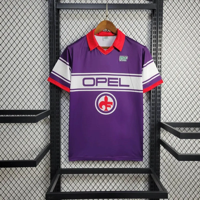 84-85 Florence Home Retro Kit Vintage Shirt Football AAAAJersey Supplier 7