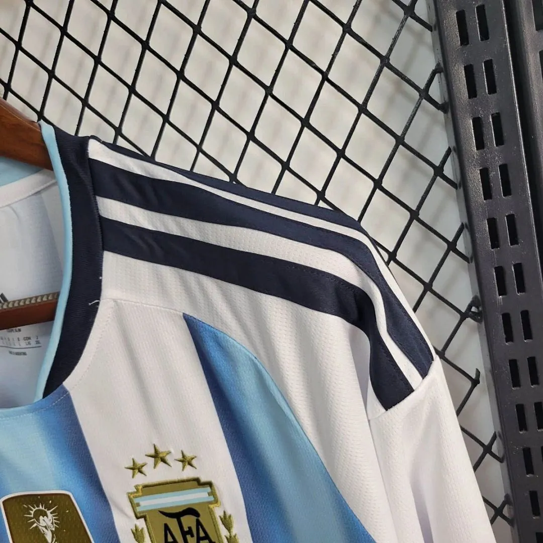 World Cup 2026 Argentina Home Long Sleeves Kit Soccer T-Shirt AAAAJersey Yupoo 4