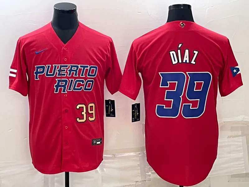 Puerto Rico 2023 World Cup Baseball Jerseys 13