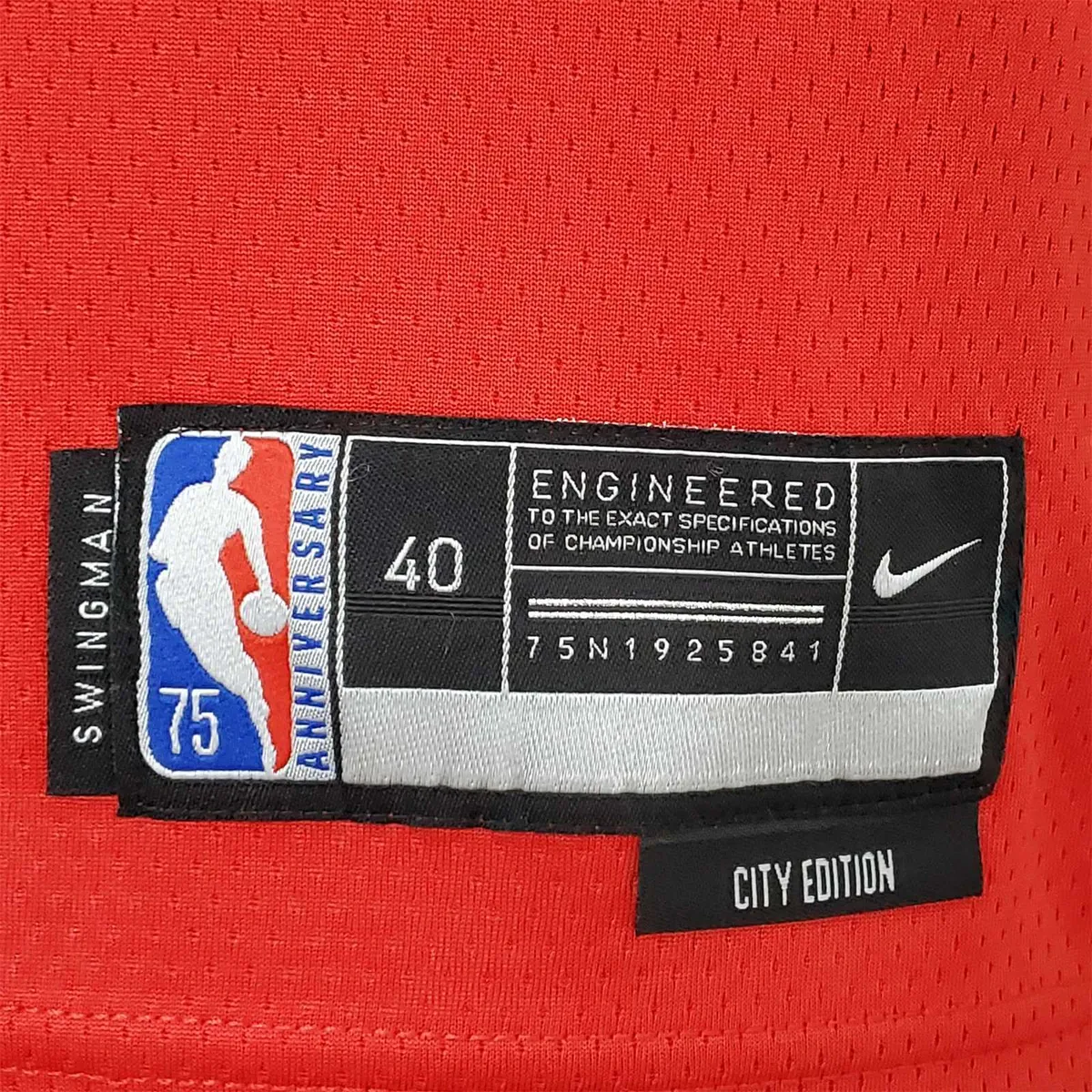 75th Anniversary 2022 Season Chicago Bulls JDRDAN#23 City Edition Red NBA Jersey 1