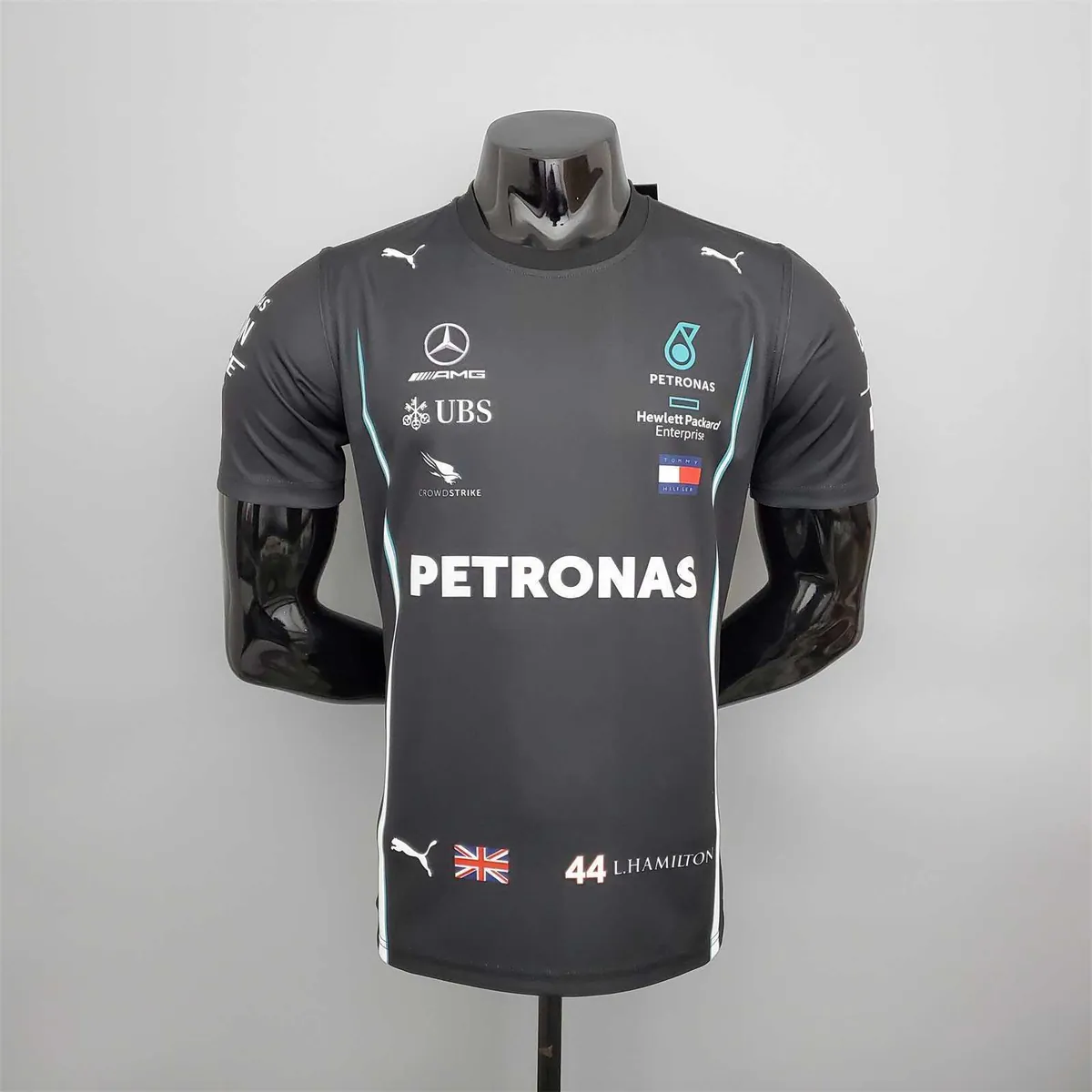 F1 Formula One racing suit; 2021 Mercedes Black 12