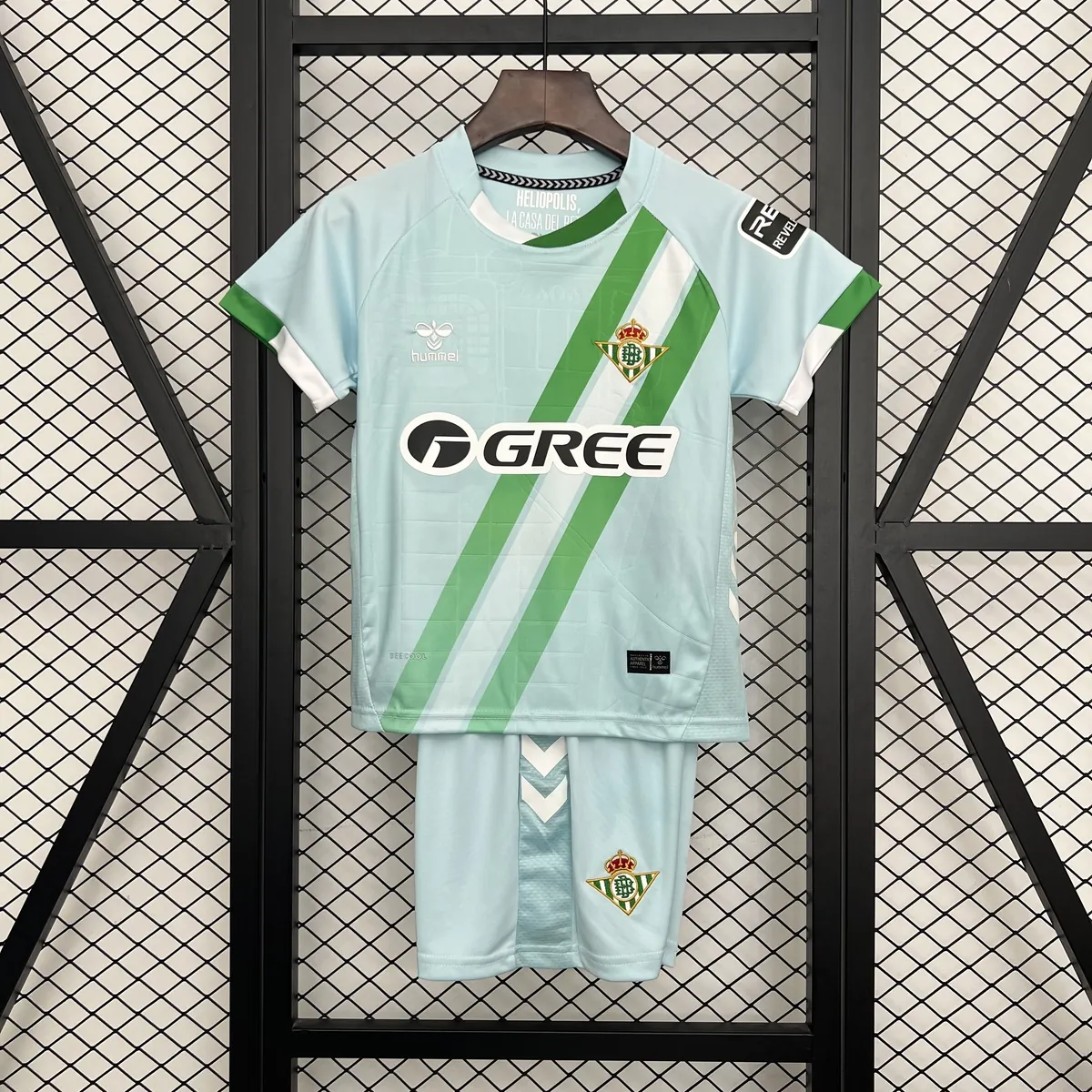 25-26 Real Betis Home Kid Kits Youth Apparels Football AAAAJersey Supply Yupoo 6