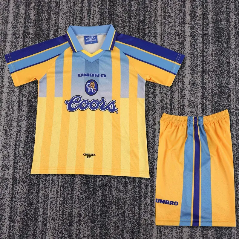 95-97 Chelsea Away Kid Kits Youth Apparels Soccer AAAAJersey Yupoo 10