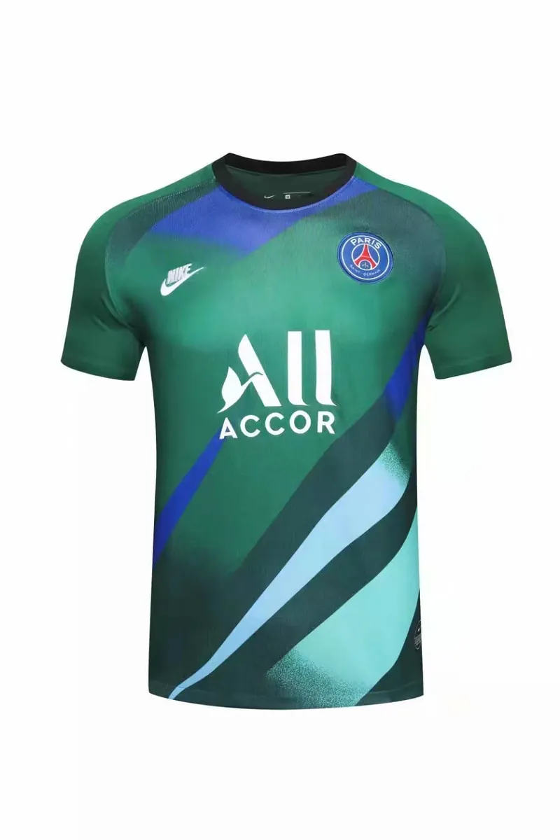 19-20 PSG Green Goalie Suit 12