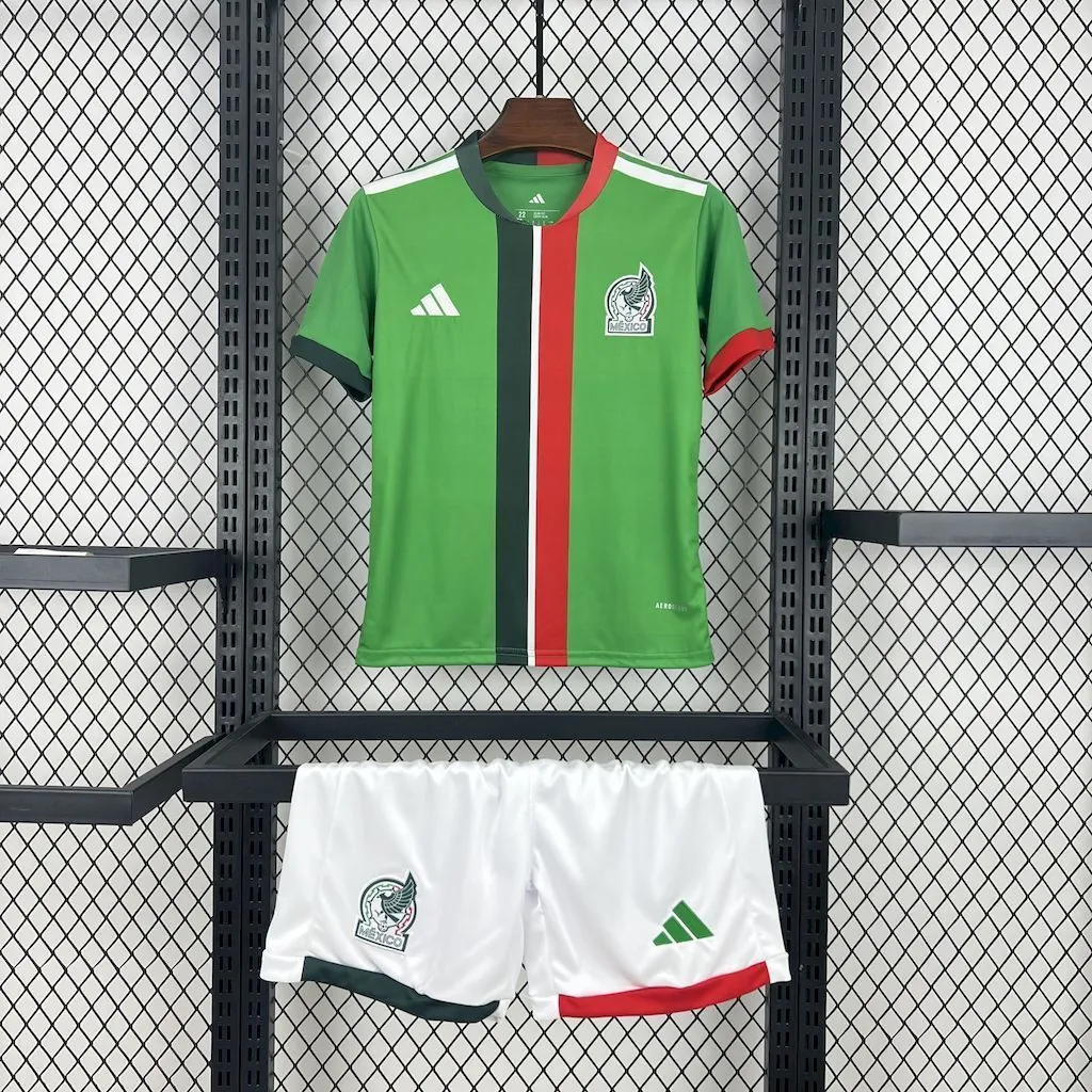 2026 Mexico Home World Cup Kid Kits Youth Apparels AAAAJersey Wholesale Yupoo 6