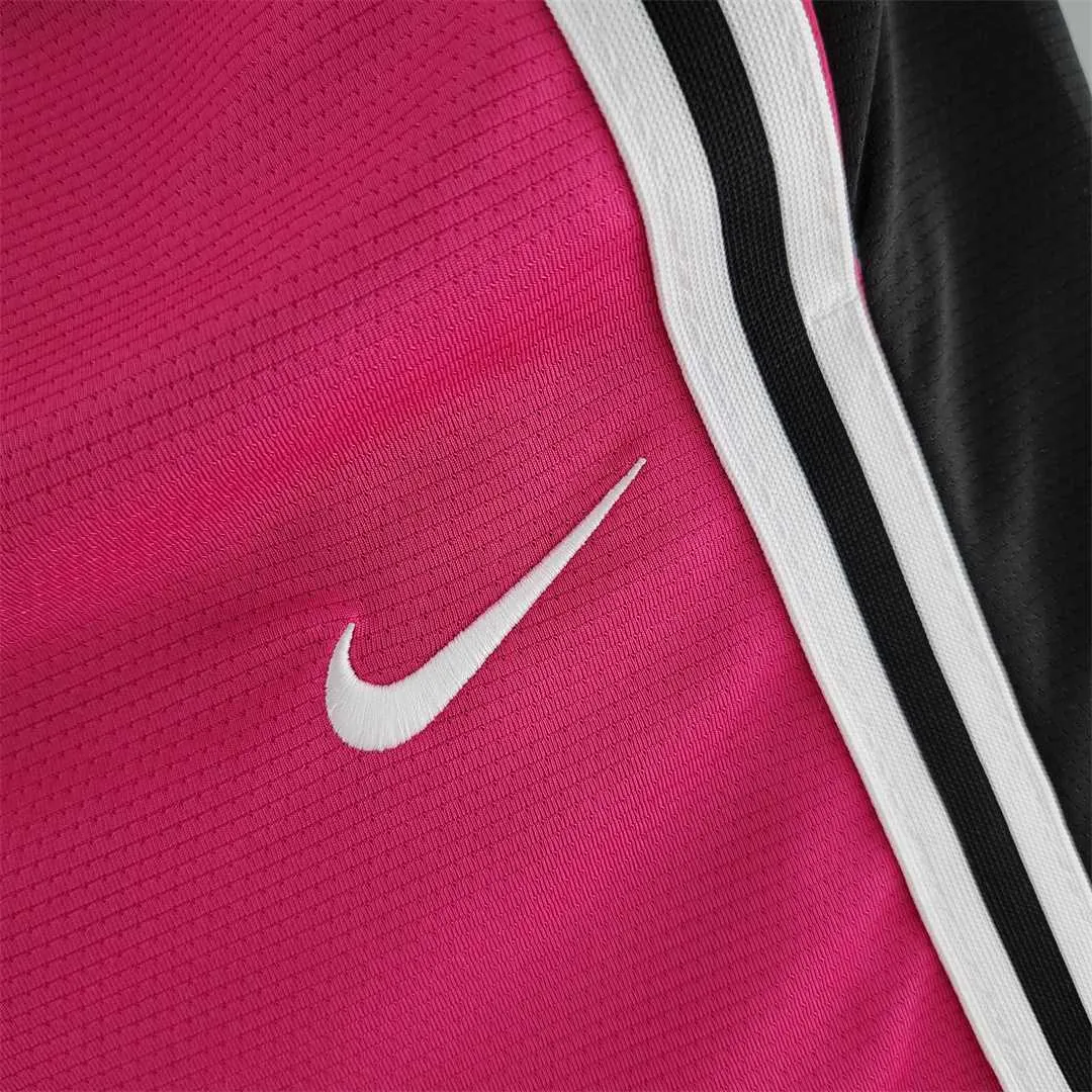 2022 Miami Heat NBA US Training Shorts Pink Black 1