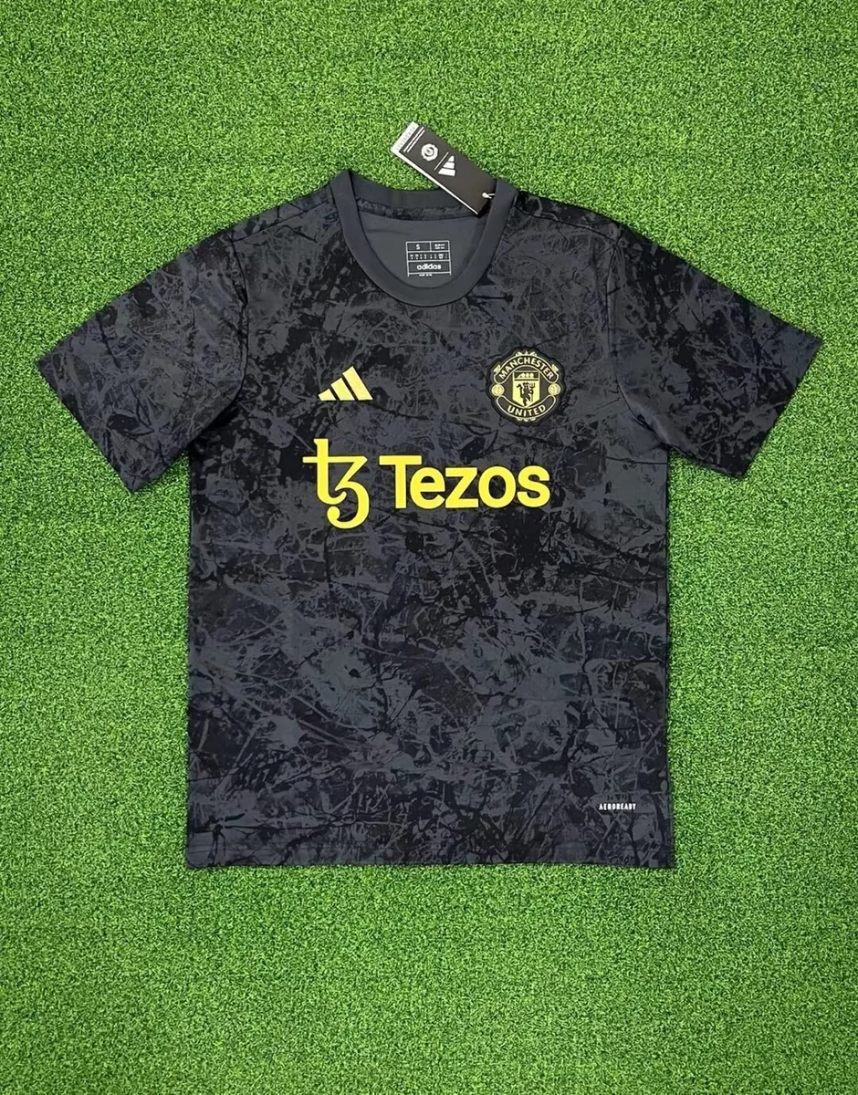 23-24 Manchester United Stone Roses Pre-Match Size-S-4XL Jersey Yupoo 2