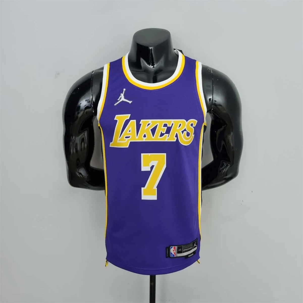 75th Anniversary Anthony #7 Los Angeles Lakers Jordan Purple NBA Jersey 10