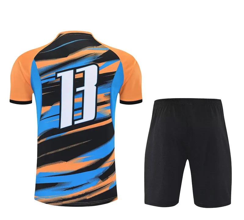 25-26 Marseille Fast Training Kits Orange Football Tracksuits 1