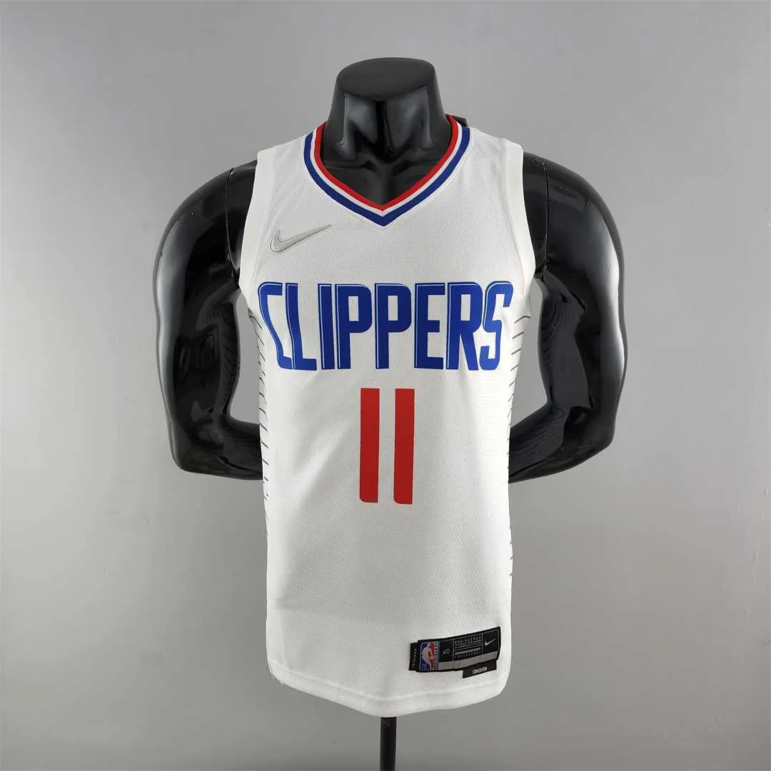 75th Anniversary WALL#11 Los Angeles Clippers NBA Jersey White 10