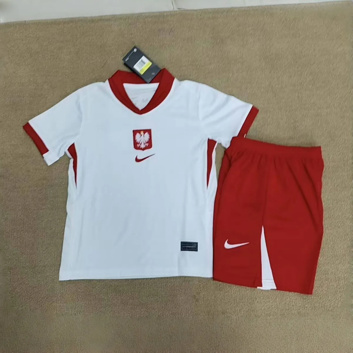 2024 Poland Home Kid Kits Children Sets Football AAAAJersey Yupoo 2