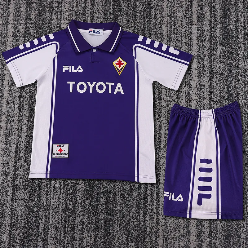 99-00 Fiorentina Home Retro Kid Kits Youth Apparels AAAAJersey Supplier Yupoo 13
