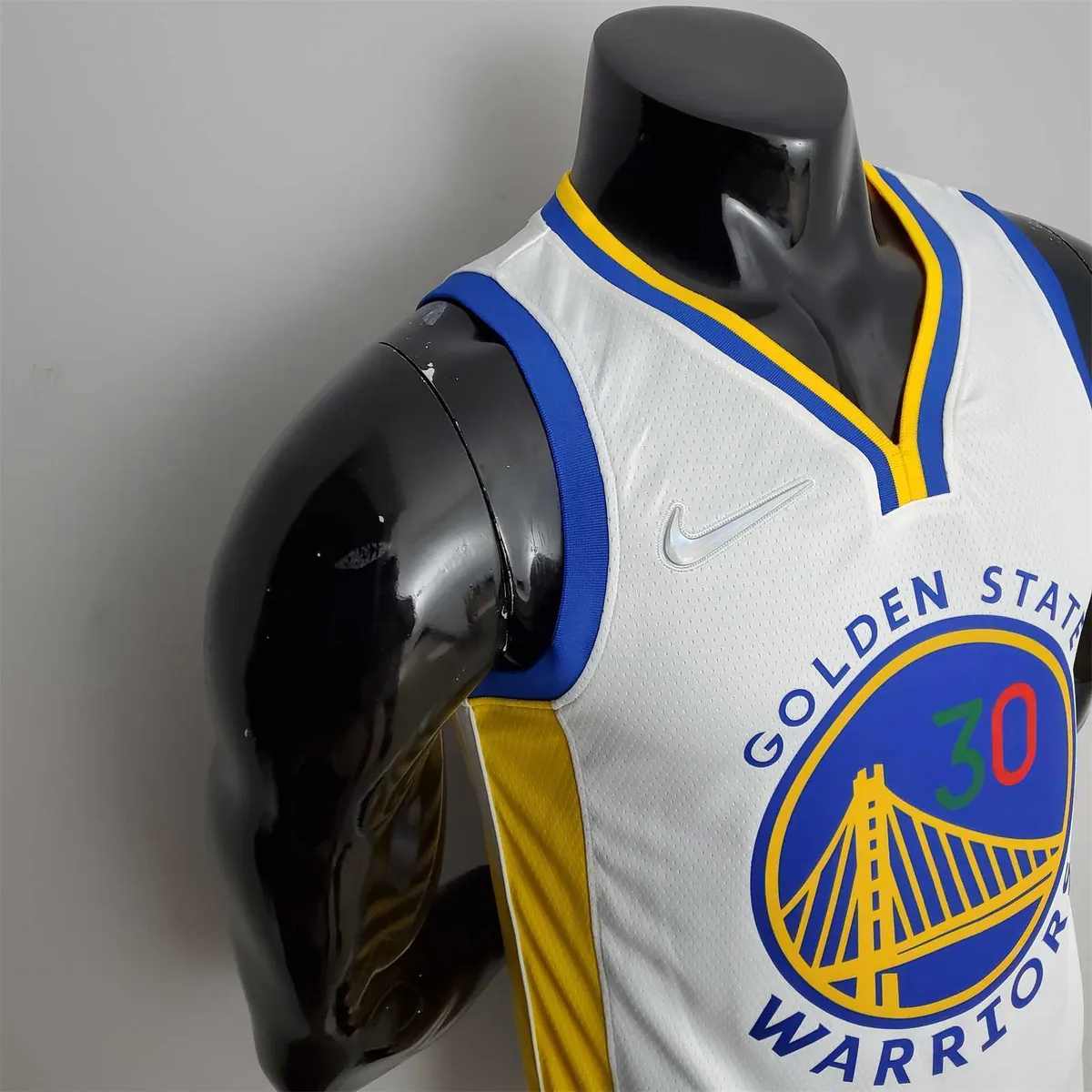 75th Anniversary Golden State Warriors Curry #30 Mexico Edition White NBA Jersey 9