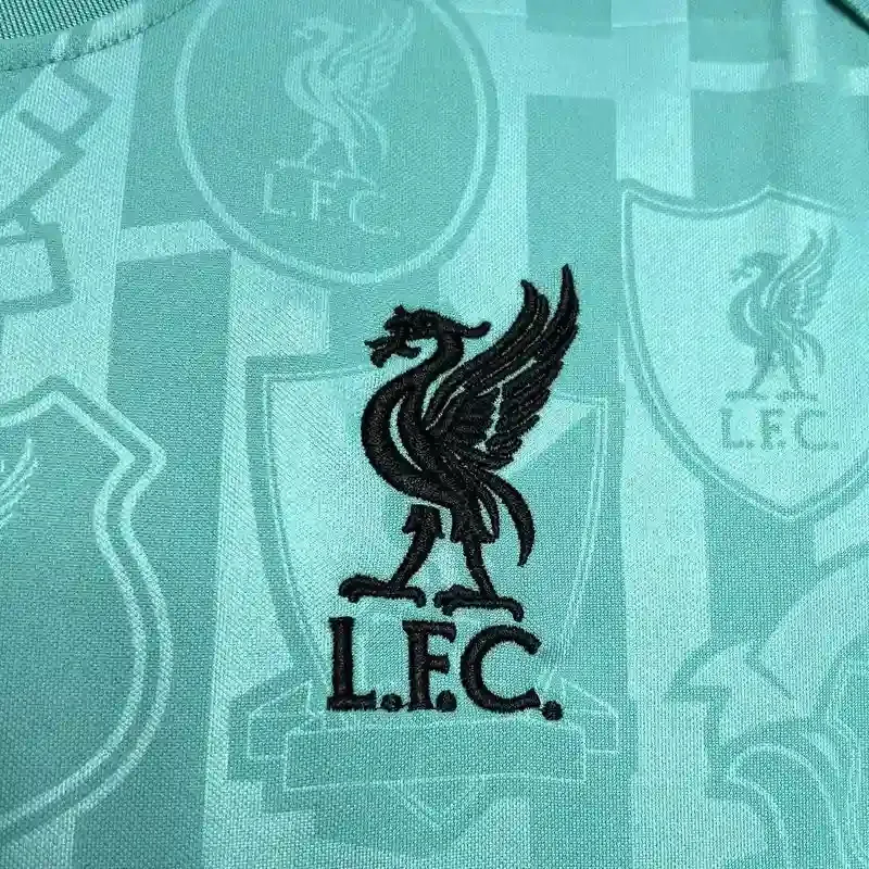 24-25 Liverpool Green Training Kit Football AAAAJersey Yupoo S-2XL 1