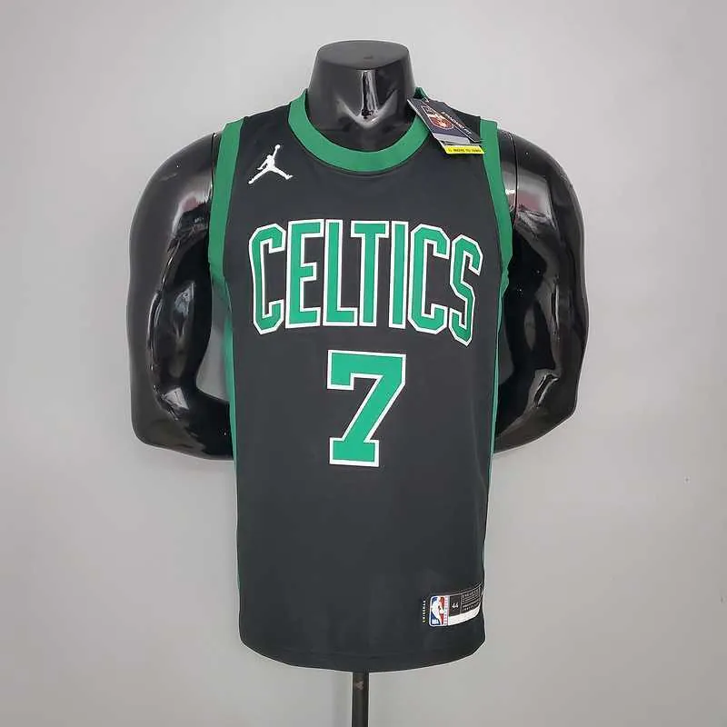 BROWN#7 Celtics White Jordan theme black 9