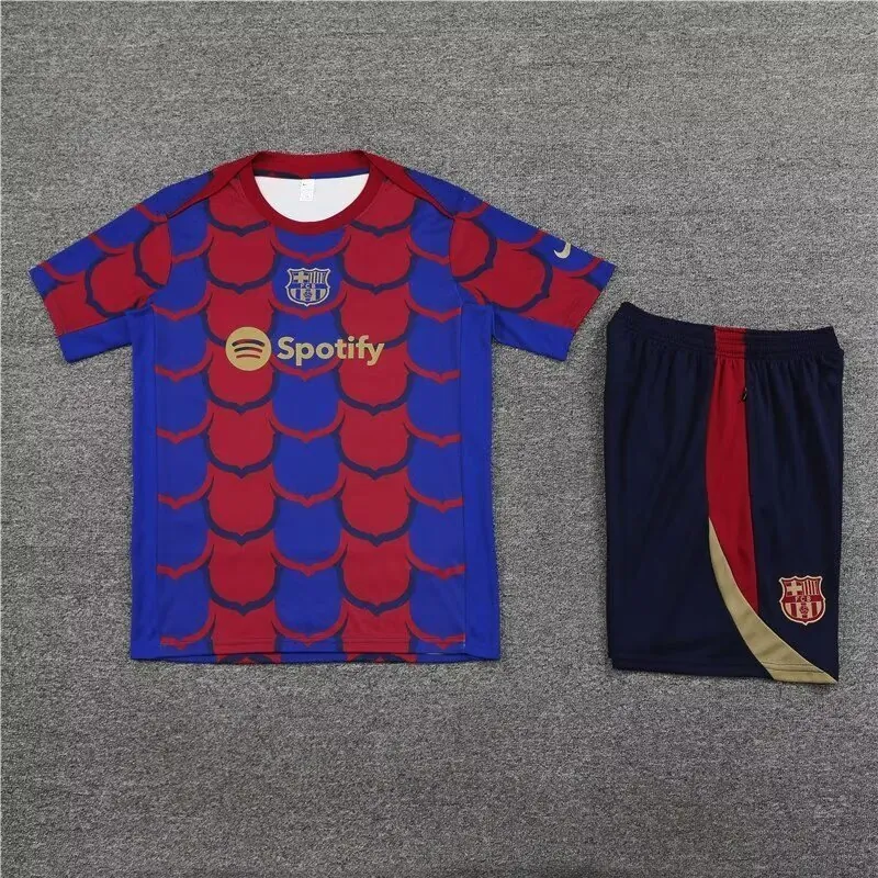 24-25 Barcelona Adults And Kids Training Soccer Jerseys Football Shirts 1