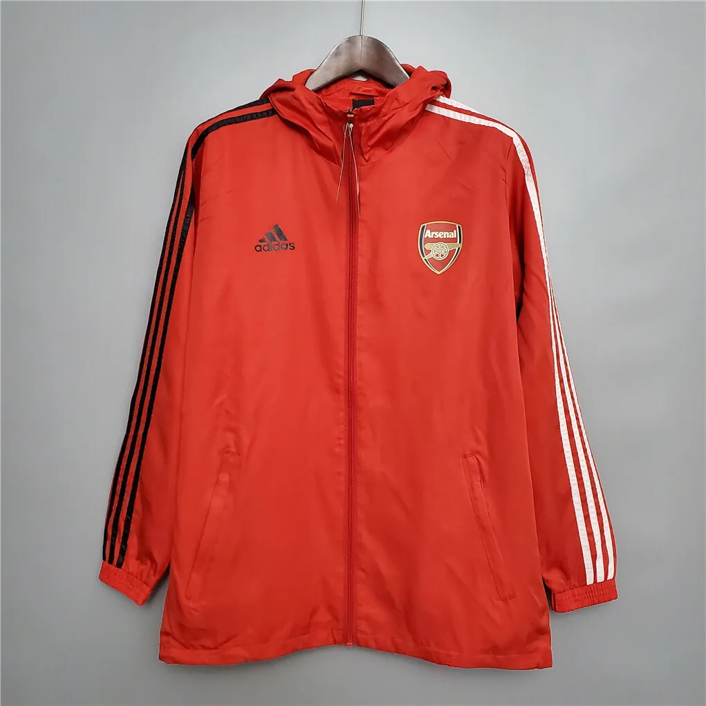 20-21 Arsenal red windbreaker - 3 7