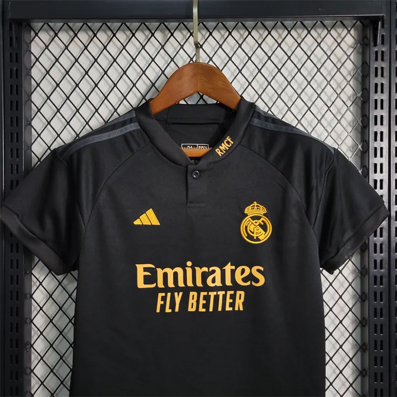 23-24 Kids Real Madrid Third away Size 16-28 Soccer Jerseys 3