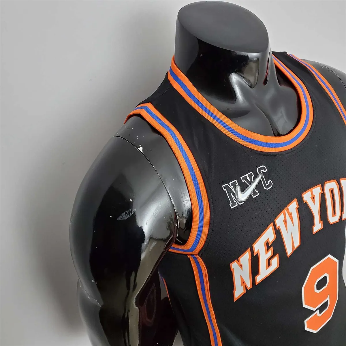 2022 Season Barrett #9 Knicks Urban Edition Black NBA Jersey 4