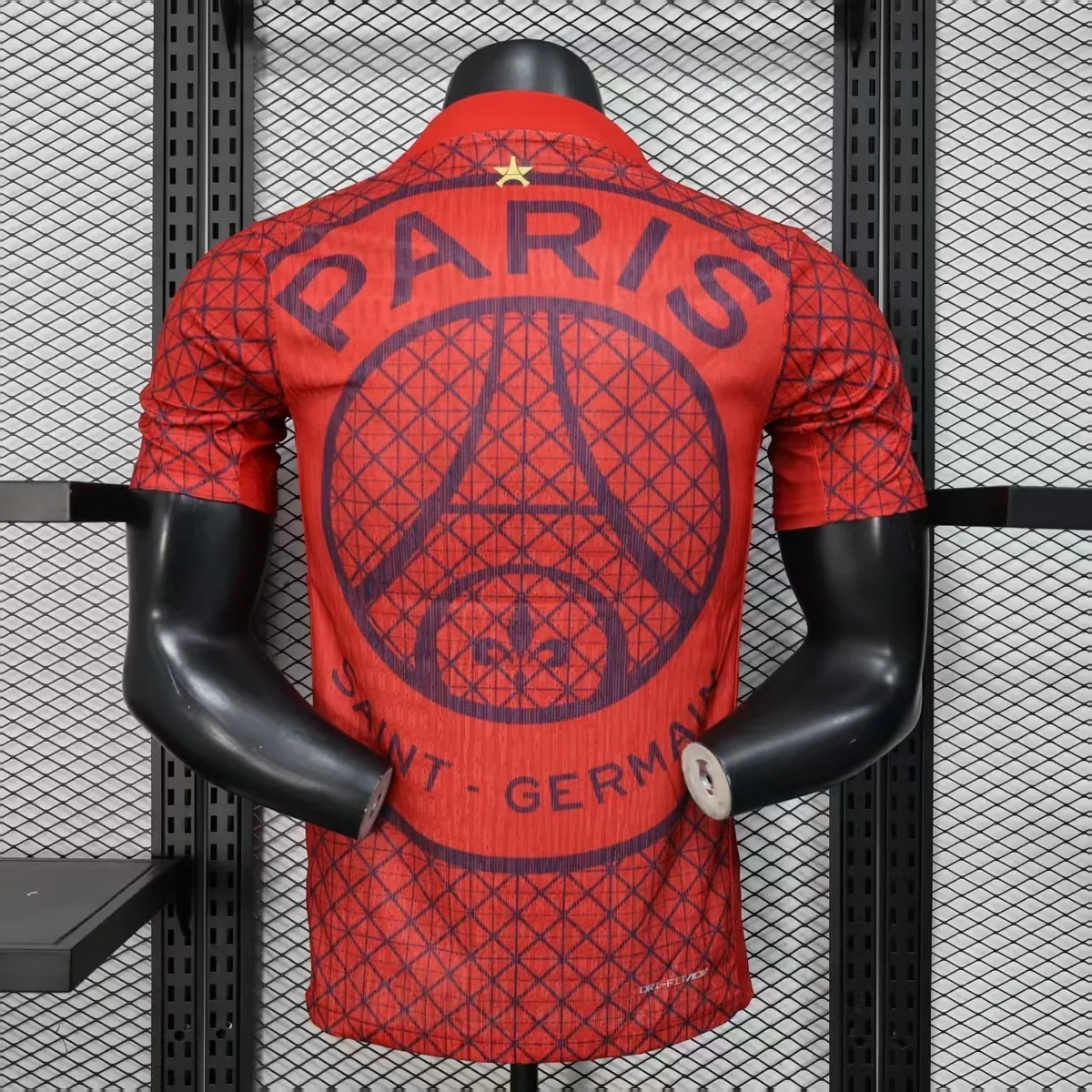 25-26 PSG Fourth Red Shirt Player version Kit Football Uniform AAAAJersey Dropship Yupoo 5