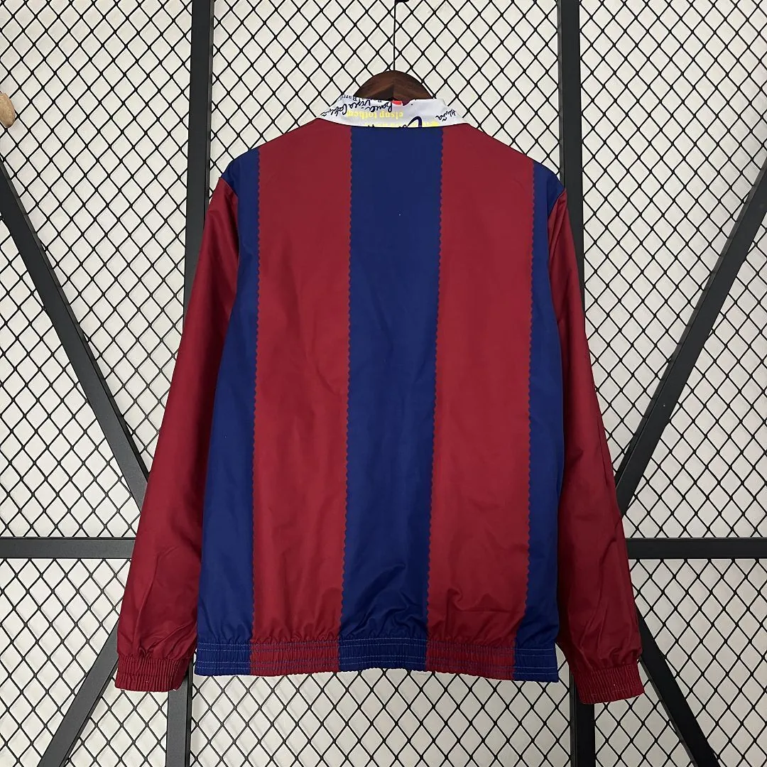 23-24 Barcelona Reversible Windbreaker Red&White Double-Sides Jacket Best Jerseys Yupoo 6