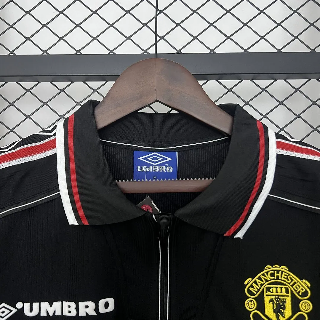 98-99 Manchester United Black Retro Kit Vintage Shirt AAAAJersey Dropship Yupoo 5