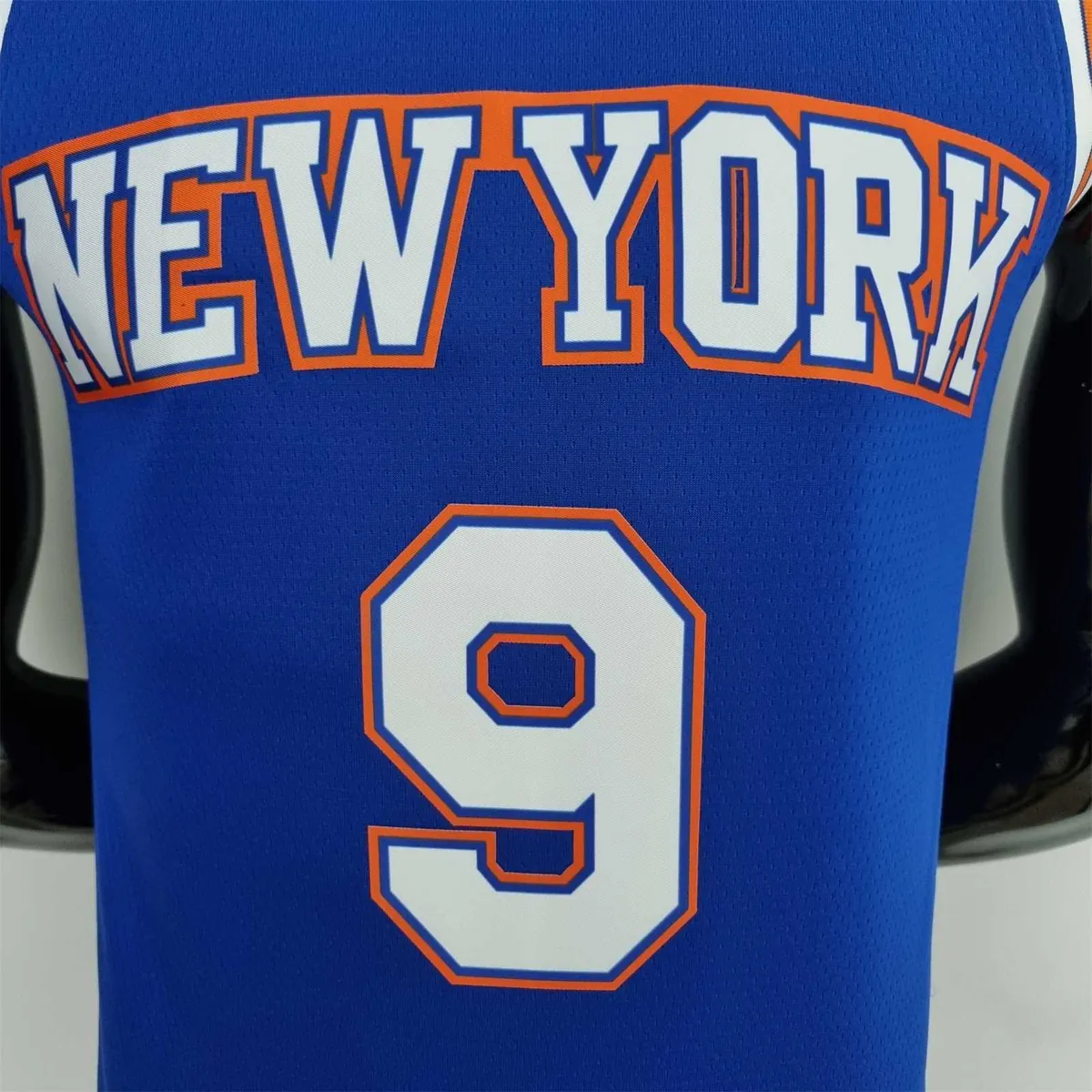 75th Anniversary Barrett#9 New York Knicks Jordan Limited Blue NBA Jersey 5