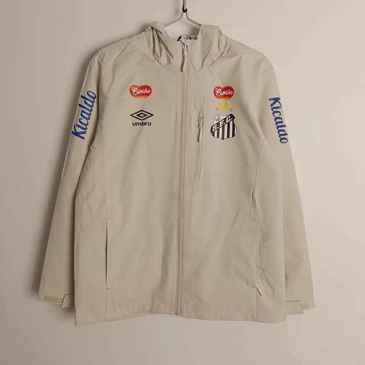 25-26 Santos Beige Windbreaker Kit Soccer AAAAJersey Yupoo S-2XL 3