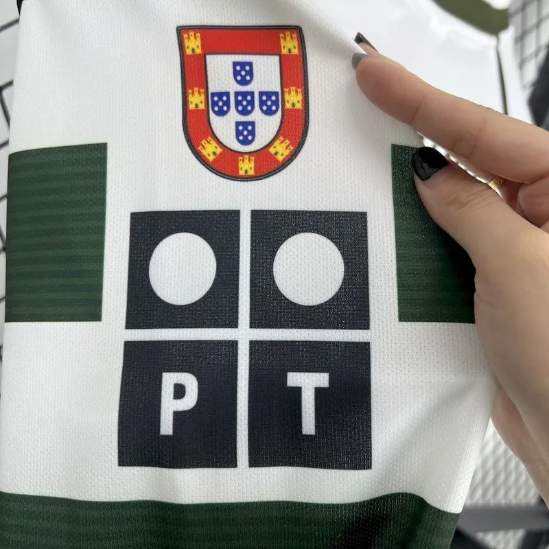 01-03 Sporting Lisbon Home Retro Long Sleeve Kit Vintage Shirt Soccer AAAAJersey Yupoo 2