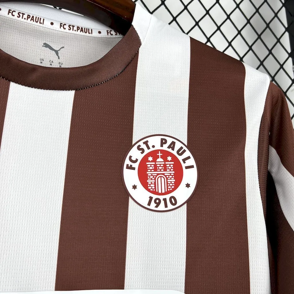 25-26 FC St Pauli Home T-Shirt Football Apparels Soccer AAAAJersey Yupoo 7