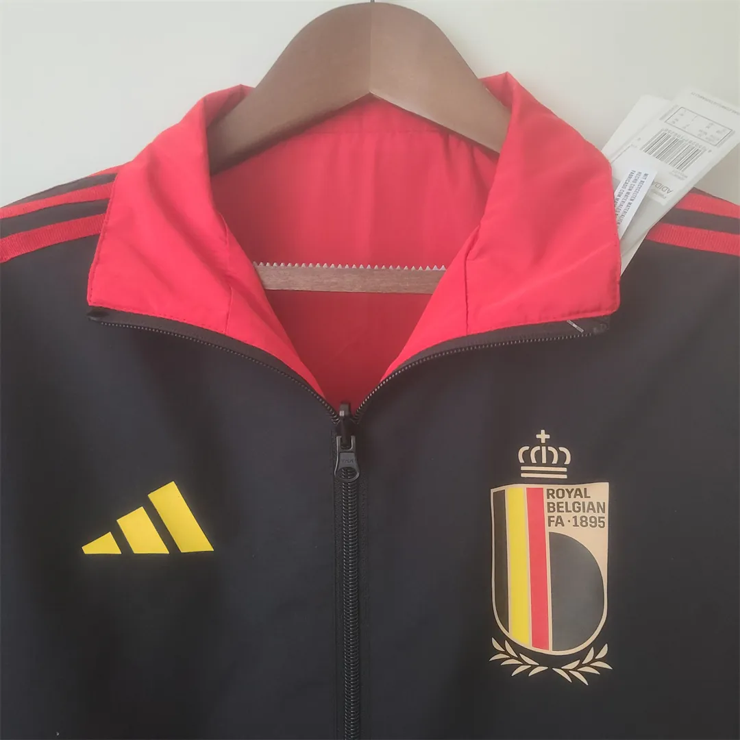 2022 Belgium Trench Coat Reversible BlackRed 7