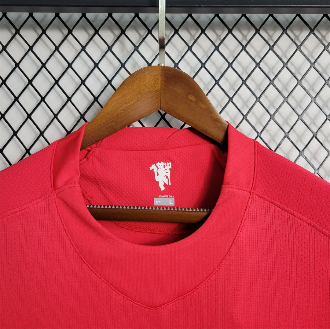 07-08 Manchester United Champions League version home Long Sleeve 11