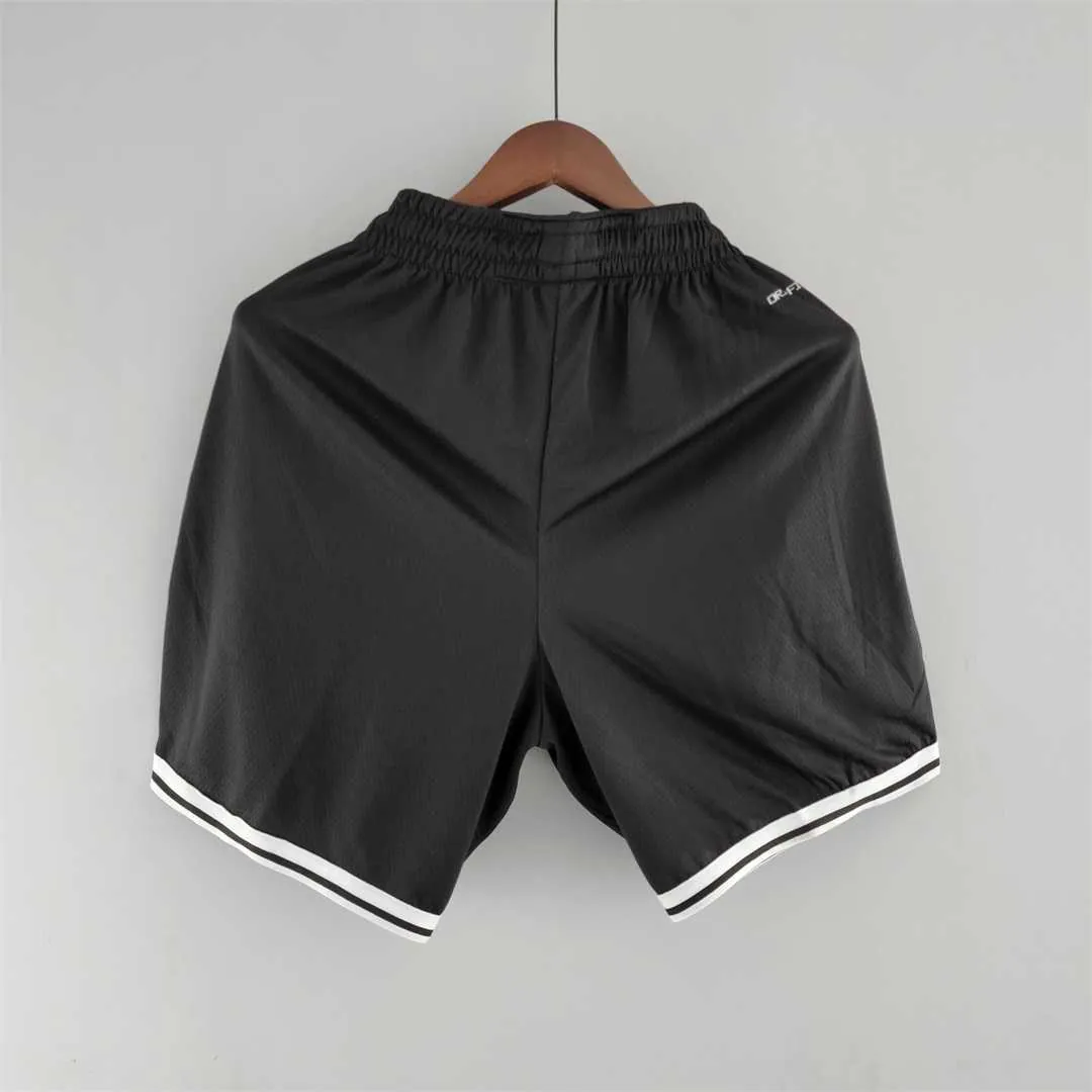 75th Anniversary Brooklyn Nets NBA Shorts Black 7