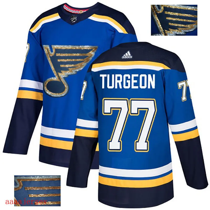 2018 St. Louis Blues ice hockey jersey M-3XL 圣路易蓝调队时尚亮片款冰球服 28