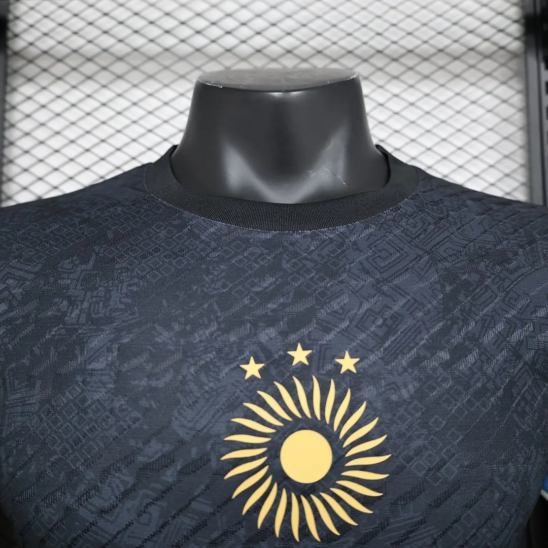 2023 Argentina Special Edition Black Messi #10 Player Version S-XXL Cheap Soccer Jerseys 1