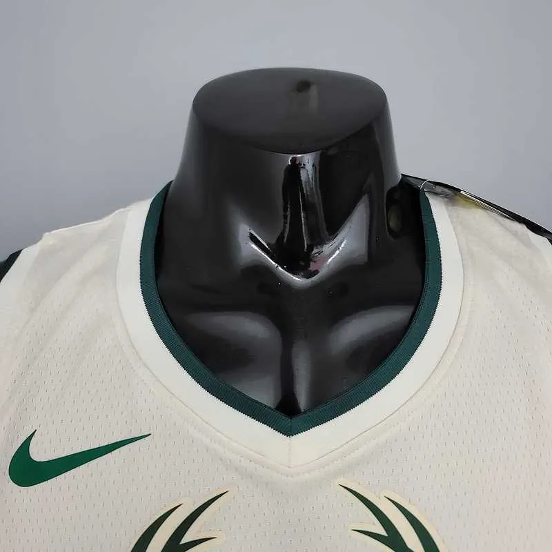 Antetokounmpo#34 Bucks Striped Off-White 7