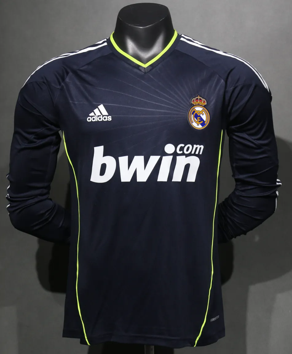 10-11 Real Madrid Away Retro Kit Vintage Player Version Long Sleeve Shirt AAAAJersey Dropship Y 7