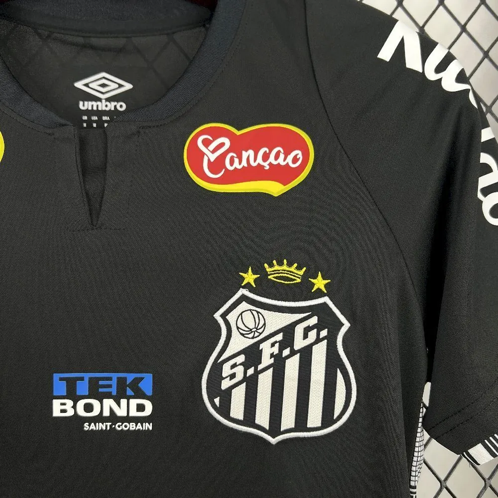 25-26 Santos Black Kit Special Edition Soccer AAAAJersey Yupoo S-2XL 3